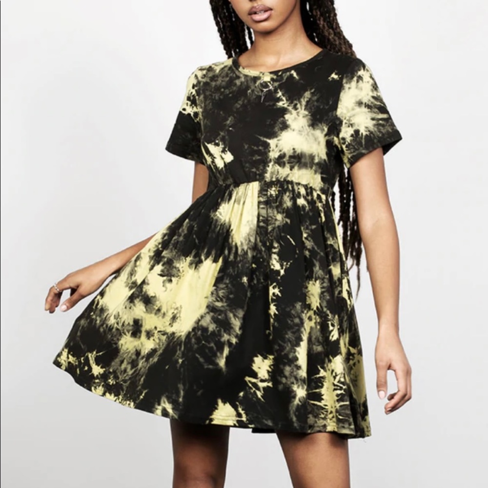 DISTURBIA scholomance tie dye skater dress